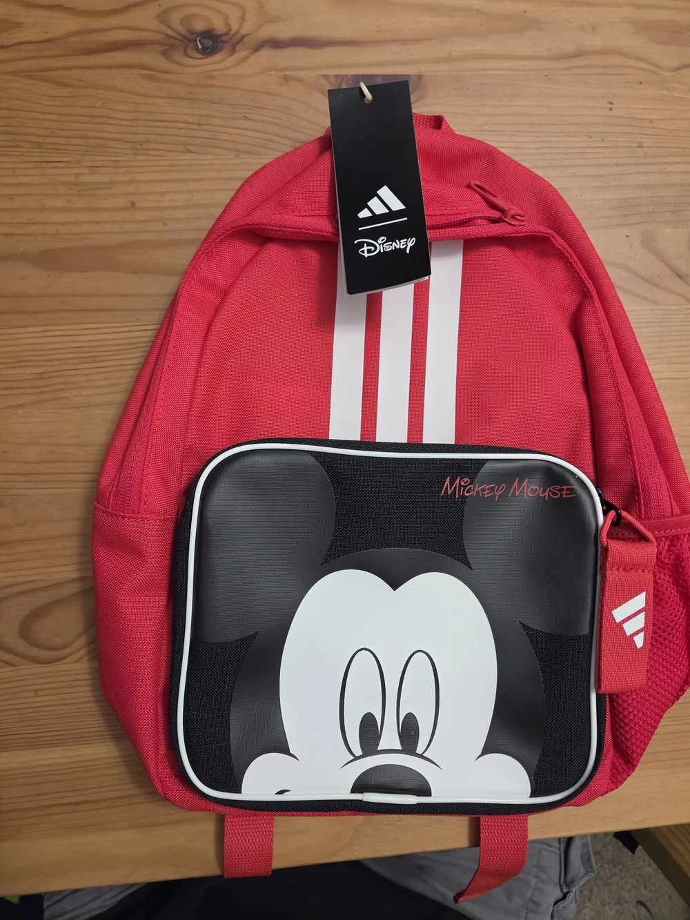 Adidas x Disney Red Mickey Mouse Kids Backpack